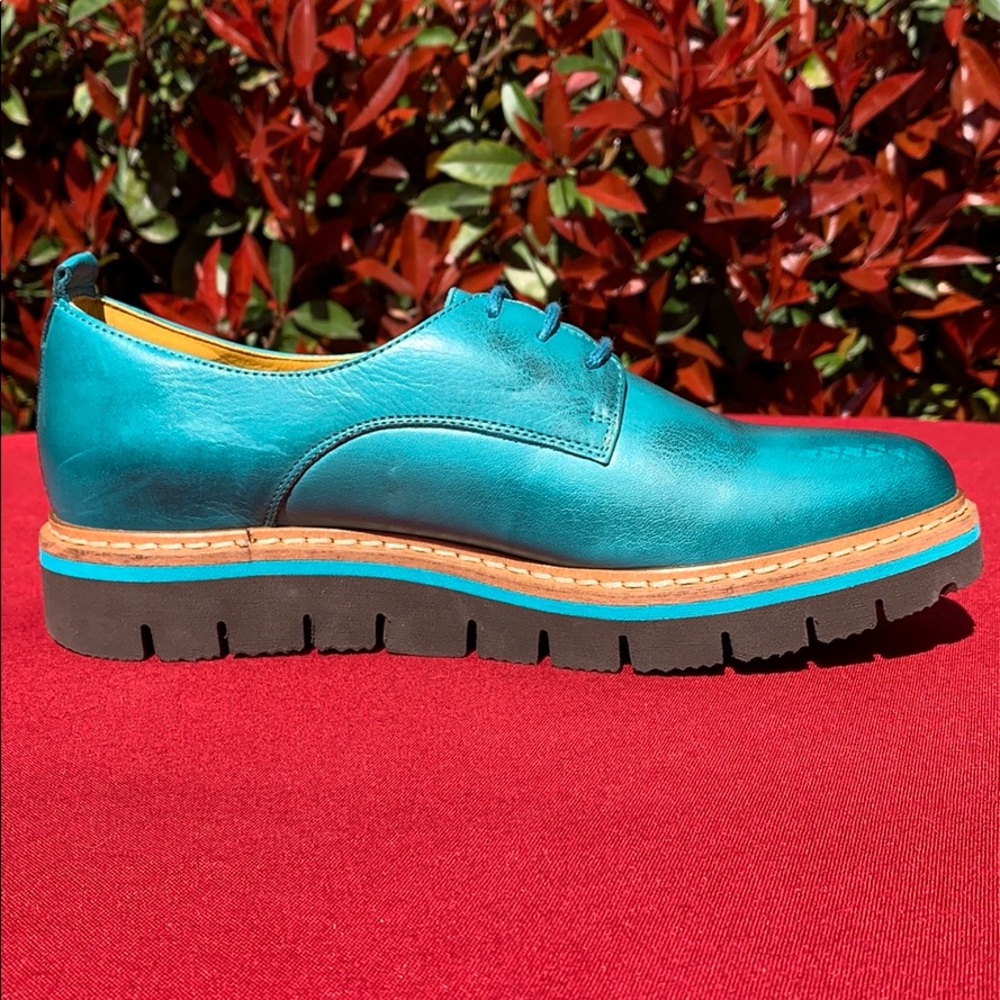 Jafa 397 Teal Loafers Size 38 NWOB - Picture 3 of 10